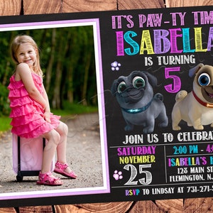 Puppy Dog Pals Invitation Puppy Dog Pals Birthday Invitation Puppy Dog Pals Party Puppy Dog Invitation Puppy Dog Birthday Puppy Dog Party