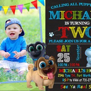 Puppy Dog Pals Invitation Puppy Dog Pals Birthday Invitation Puppy Dog Pals Party Puppy Dog Invitation Puppy Dog Birthday Puppy Dog Party
