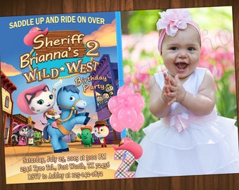 Sheriff Callie Invitation Sheriff Callie Birthday Invitation Sheriff Callie Party Sheriff Callie Invites Sheriff Callie Digital Card