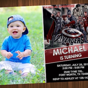 Avengers Einladung Avengers Geburtstagseinladung Avengers Party Avengers einladen Avengers Printable Avengers Digitale Datei druckbare Datei