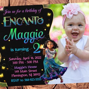 Invito Encanto Compleanno Encanto Festa Encanto Invito Encanto Inviti Encanto Carta Encanto Encanto stampabile Encanto digitale