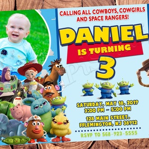 Toy Story Einladung Toy Story Geburtstagseinladung Toy Story Party Toy Story Digital Toy Story Karte druckbare Datei