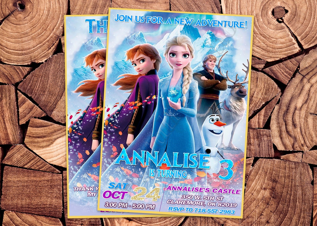 Frozen 2 Invitation Frozen Invitation Frozen 2 Birthday Invitation
