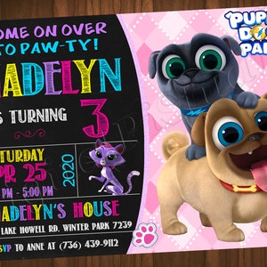 Puppy Dog Pals Invitation Puppy Dog Pals Birthday Invitation Puppy Dog Pals Party Puppy Dog Invitation Puppy Dog Birthday Puppy Dog Party