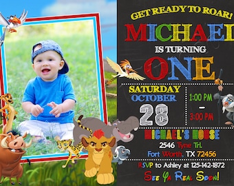 The Lion Guard Invitation Lion King Invitation The Lion Guard Birthday Invitation The Lion Guard Party Lion King Birthday Lion King Party
