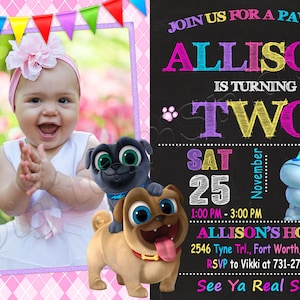 Puppy Dog Pals Invitation Puppy Dog Pals Birthday Invitation Puppy Dog Pals Party Puppy Dog Invitation Puppy Dog Birthday Puppy Dog Party