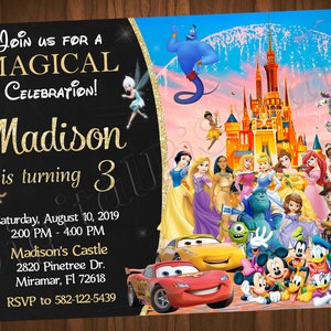 Castle Invitation Castle Birthday Invitation Castle Party Castle Invite Kingdom Invitation Castle Invite Castle Invites