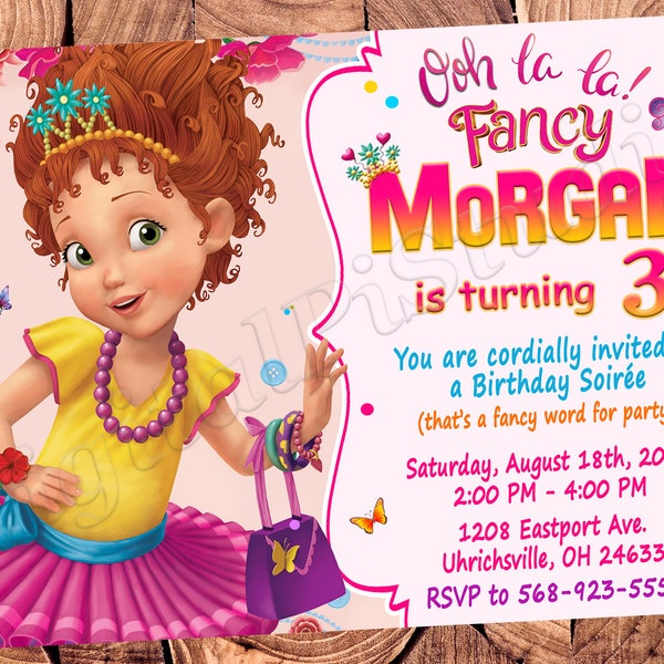 Fancy Nancy Invitation Fancy Nancy Birthday Invitation Fancy Nancy Party Fancy Invitation Fancy Birthday Fancy Party