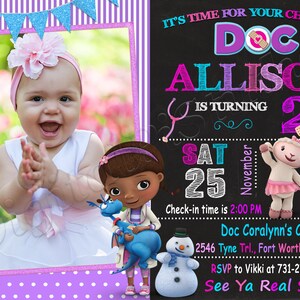 Doc McStuffins Einladung Doc McStuffins Einladung Doc McStuffins Geburtstagseinladung Doc McStuffins Party Doc McStuffins Invite Doc McStuffins Digital