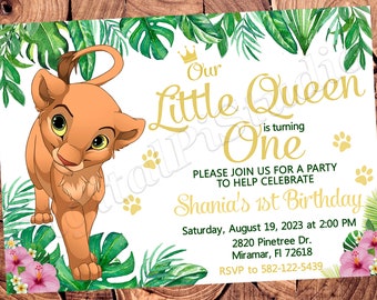 ライオンキング招待状、ライオンキング誕生日パーティー招待状