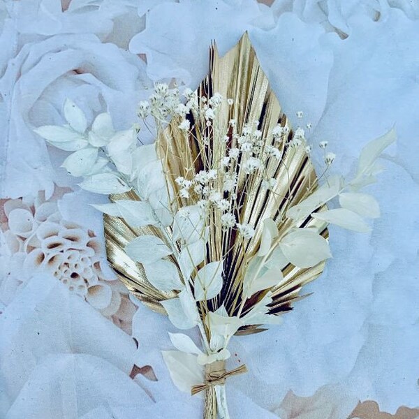 Palm Spear Cake Topper Palm Leaf Dried Flower Cake Topper Dry Flower Pampas Cake Topper Cream Gold Palm Spear Bouquet Blue Palm Spear Green