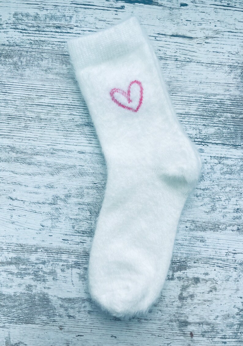 PERSONALISED Fluffy Socks/winter Socks / Sleeping Socks/gift for Her