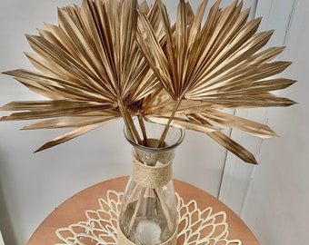 Gold sun palm leaves / fold sun palm leaf/ sun palm spears / cake topper / palm spear cake topper / gold sun palm spears