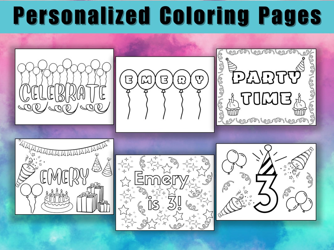 Personalized Birthday Coloring - Il 1080xN.5581683181 8i1k 