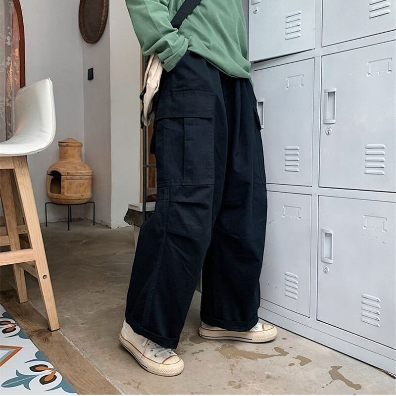  YOLAI Woman Baggy Cargo Pant Streetwear Hip Hop