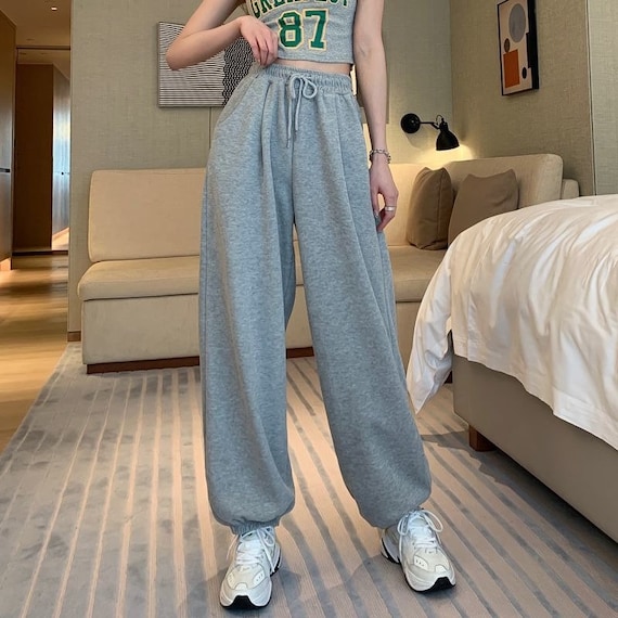 Korean Style Sweatpants Joggers Women Harajuku High Waist Harem Pants  Jogging Casual Loose Trousers Ulzzang All-match -  Israel