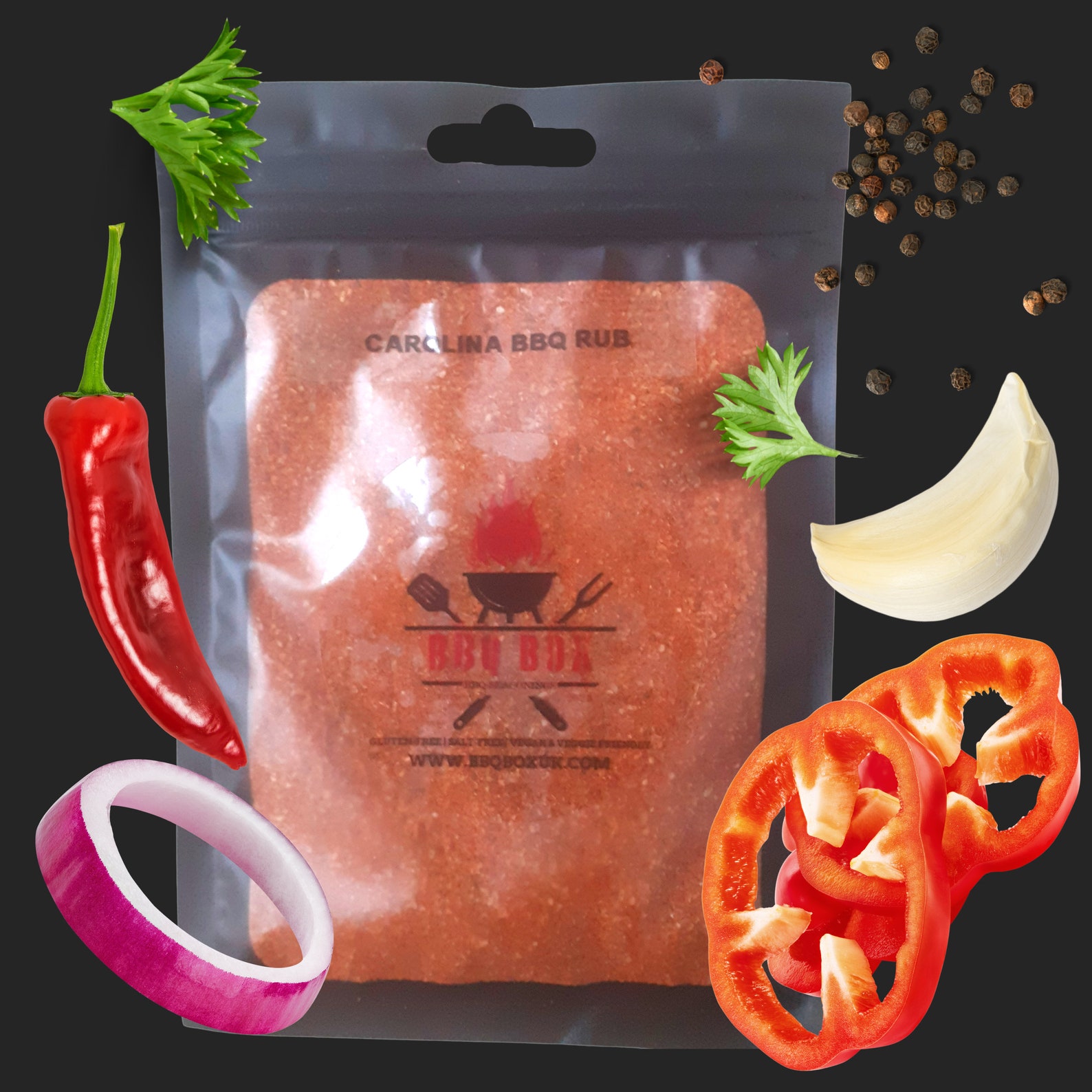 CAROLINA BBQ RUB Salt Free Barbecue Seasoning Blend Bbq Box Uk Etsy UK