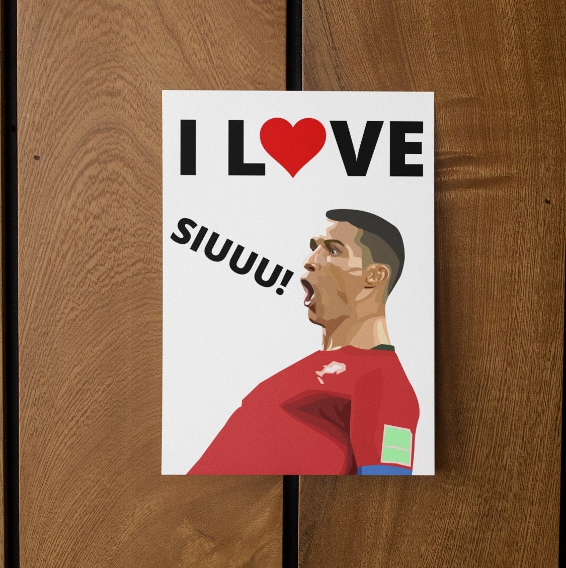 Ronaldo Valentine's Day Card Funny Manchester United - Etsy