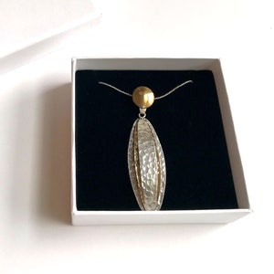 Hammered Handmade Silver Necklace, 925 Sterling Silver, Authentic Necklace
