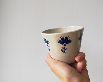 Unique artisan stoneware ceramic coffee mug