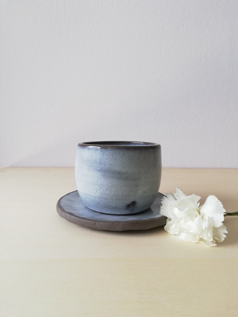 Artisan tea cup stoneware set image 1