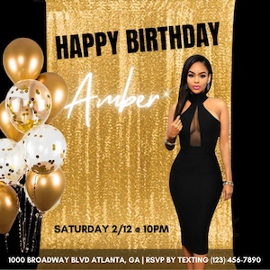 Birthday Party Flyer, Birthday Celebration Flyer, Birthday Invitation, Birthday Invite, Birthday Dinner, Birthday Template, CEO birthday