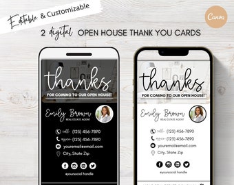 Digital Thank You Card | Real Estate Business Card | Open House Thank You Card | Real Estate Marketing | Entrepreneur | Invitation | Realor