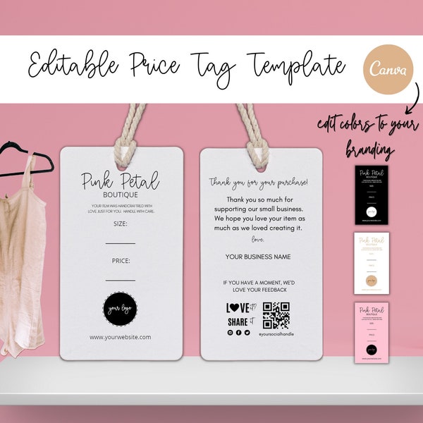 Boutique Price Tags Etsy