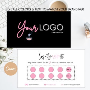 Waxing Loyalty Card Template, Instant Hair Removal Loyalty Template, Waxing Business Card, Editable Waxing Instructions, Esthetician, Wax