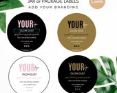 Product Label Template | Editable Jar Label| Spray Tan Drying Powder | Pre-Made Template | Product Label| Spray Tan Artist | Esthetician