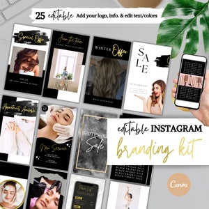 Editable Instagram Stories and Post, Instagram Branding Kit, DIY Instagram Templates, Watercolor Instagram Post, IG Post, Instagram Facebook