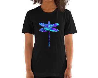 Dragonfly Colorswirl by Jef (T-Shirt)