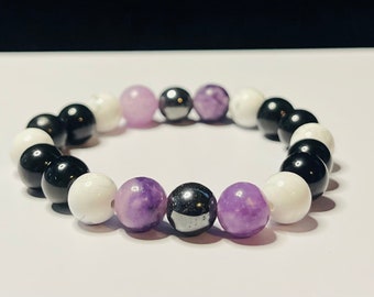 Purple Moons Bracelet: Calm, Positivity & Focus