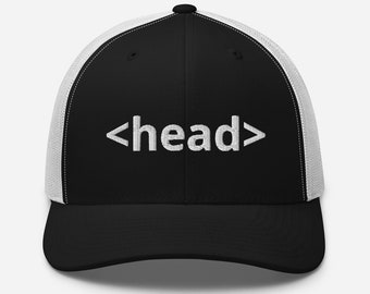 HTML "Head" Trucker Cap