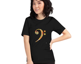 Bass Clef Colorswirl T-shirt