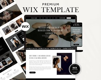 Coaching Wix Website Template, Luxury Wix website for Consultants, Minimal Brand Manager Wix Template, Premium Wix Website Service Agency
