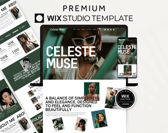 Bold Wix Studio Template, Modern Landing Page Design, Luxury Wix Studio Website Brand Manager, Minimal Wix Portfolio Social Media Manager