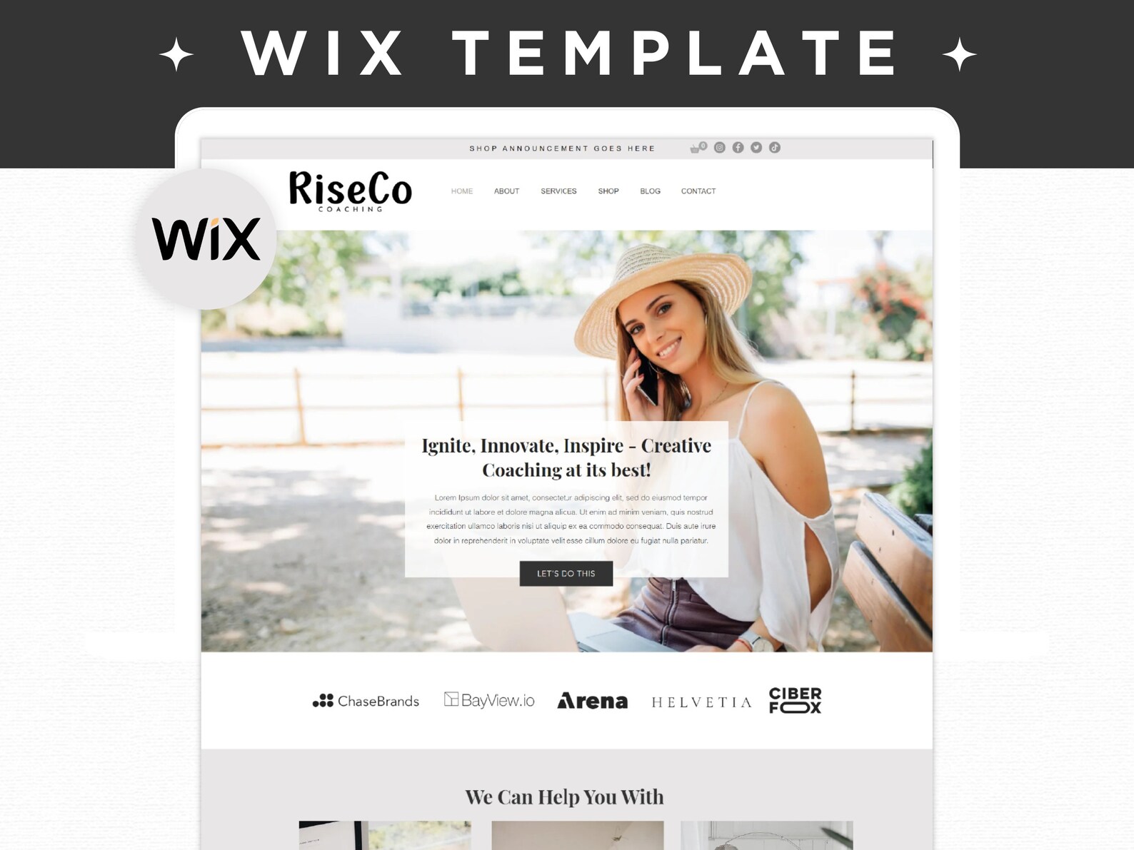 Wix Website Template Coaching Website Template Wix Social Media Wix Website Template Coaching Website Template Wix Social Media