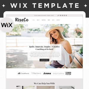 Wix Website Template, Coaching Website Template, Wix Social Media Manager Theme, Minimalistic Wix Website Design, Ecommerce Store Template
