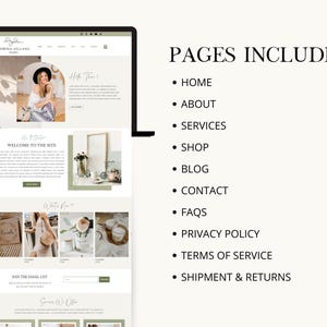 Minimal Wix Website Template, Life Coaches and Bloggers Website Template, Modern High Converting Wix Website for Service Provider, Wix Shop image 4