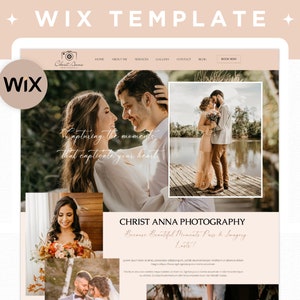 Photography Website Template, Creative Wix Website Template, Wedding Photographer Website Design, Boho Wix Website, Photographer Website