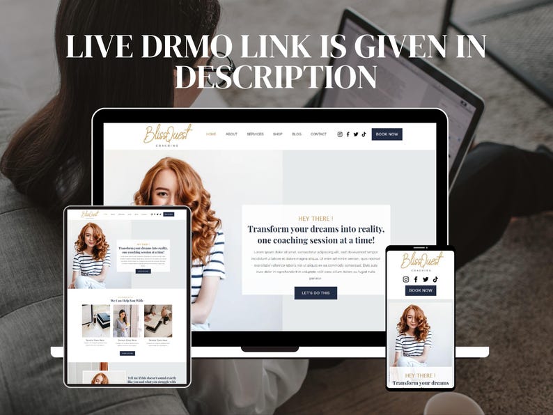 Minimalistische Wix-Website-Vorlage für Coaches, Therapeuten, Agenturen und Wix-Design-Service-Unternehmen Bild 8