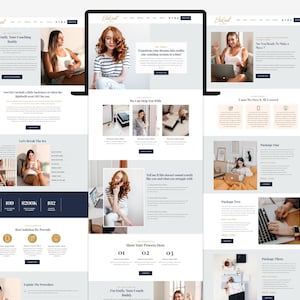 Minimalistische Wix-Website-Vorlage für Coaches, Therapeuten, Agenturen und Wix-Design-Service-Unternehmen Bild 2
