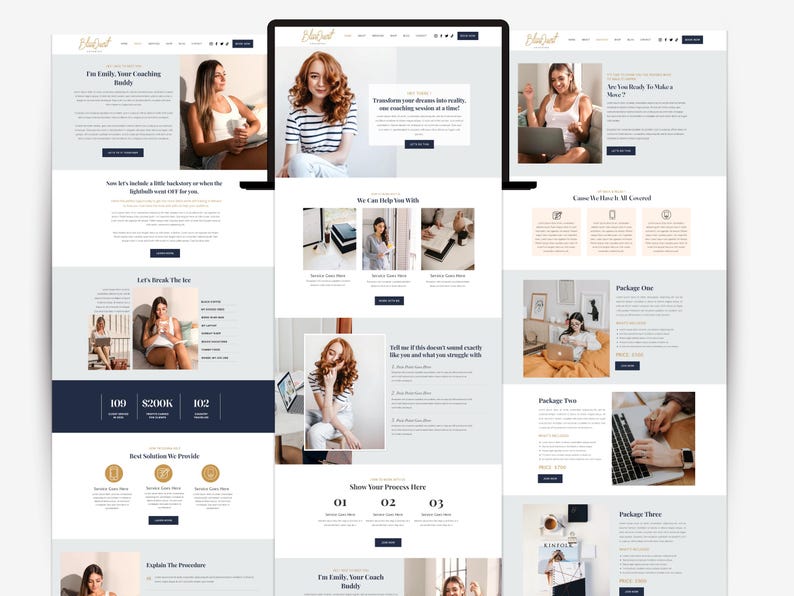 Minimalistische Wix-Website-Vorlage für Coaches, Therapeuten, Agenturen und Wix-Design-Service-Unternehmen Bild 2