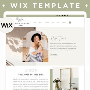 Wix Website Template, Boho Coaching Website Template, Blogger Website Theme, Creative Wix Design, Wix Online Shop, Wix Social Media Manager