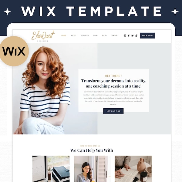 Wix Coaching Website Template, Website Template for Coach, Blogger Website Theme, Wix Website Design, Wix Online Store Website, Wix Layout