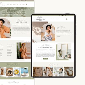 Minimal Wix Website Template, Life Coaches and Bloggers Website Template, Modern High Converting Wix Website for Service Provider, Wix Shop image 7