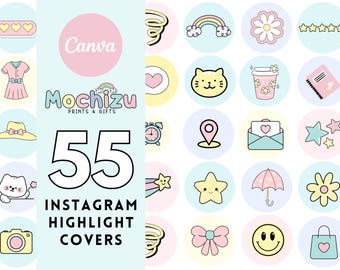 Pastel Instagram Highlight Covers, Playful Instagram Story Icons, Colorful Highlights for Instagram Stories, Cute Small Business Branding
