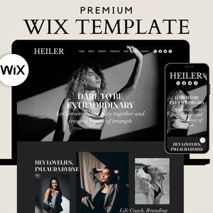 Wix Website Template, Coaching Website Template, Creative Wix Website Theme, Wix Blog Template, Website Template for Coach, Wix Online Store
