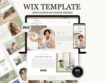 Minimal Wix Website Template, Life Coaches and Bloggers Website Template, Modern High Converting Wix Website for Service Provider, Wix Shop